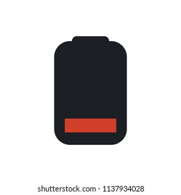 low battery vector icon