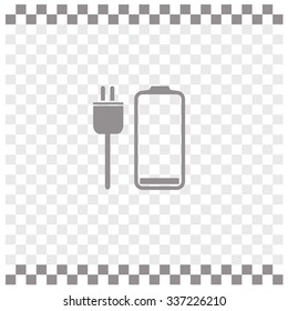 Low battery vector icon.