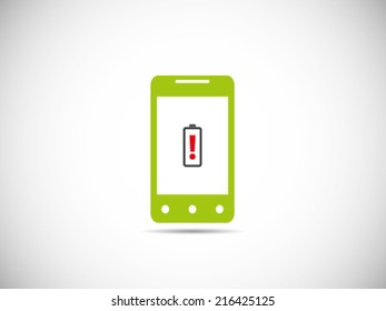 Low Battery Warning On Smart Phone