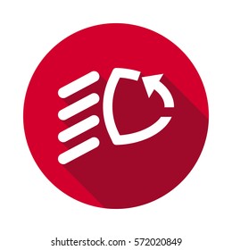 low beam dashboard flat icon