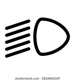 Low Beam Headlights Icon, Vector Graphics