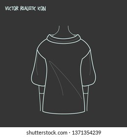 Low bias roll icon line element. Vector illustration of low bias roll icon line isolated on clean background for your web mobile app logo design.