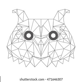 low bird low poly isolated icon vector illustration design