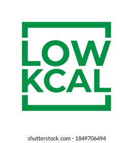 Low calorie icon for food label or any product in vector illustration