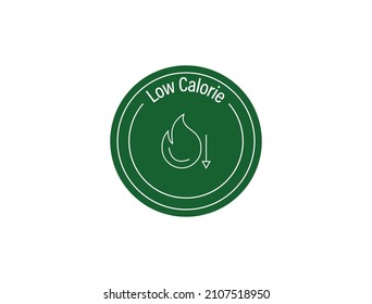 ilustración vectorial de icono de baja caloría 