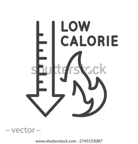 low calorie icon vector illustration