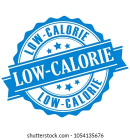 Low calorie vector badge isolated on white background