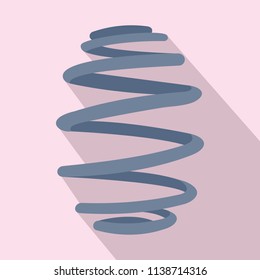 Low car spring icon. Flat illustration of low car spring vector icon for web design