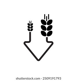 LOW CARB icon on white background