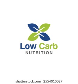 Low Carb Nutrition Logo Vector Natural