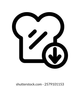 low carbo icon. vector line icon for your website, mobile, presentation, and logo design.