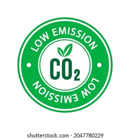 Low carbon emission vector label