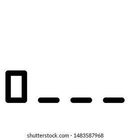 Low cellular network status with quarter signal bar