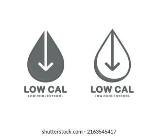 Low cholesterol icon. Vector illustration