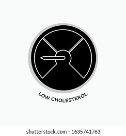 Low Cholesterol Icon - Vector Sign & Symbol.