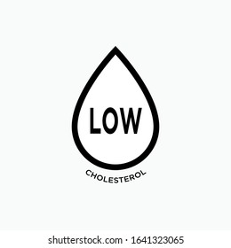Low Cholesterol Icon - Vector Sign & Symbol.