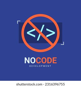 Low coding developing application background vector design icon. Low code banner digital concept sign