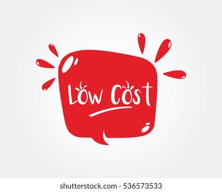 Low Cost, doodle style speech bubble