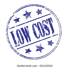 low cost grunge stamp, vector illustration 