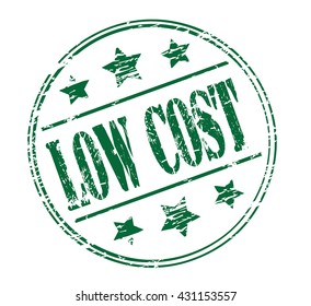 low cost grunge stamp, vector illustration 