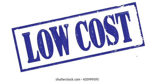 low cost grunge stamp, vector illustration