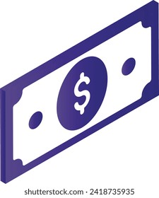 Low cost Solution isometric Concept, Money back guarantee vector icon design, Dollar Currency with Arrows symbol, Cost Effective Sign, Web hosting Stock illustration