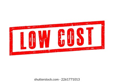 low cost. stamp. square grunge isolated low cost sign
