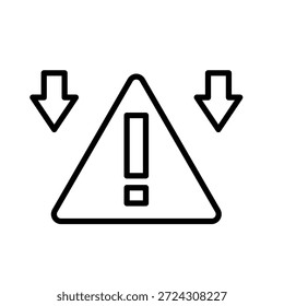 Low Distraction Outline Icon Vector Illustration