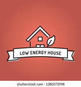 LOW ENERGY HOUSE LINE ICON SET