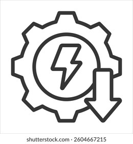 Low Energy Protocol Outline Icon Vector Illustration