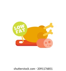 Low fat chicken and sausage
