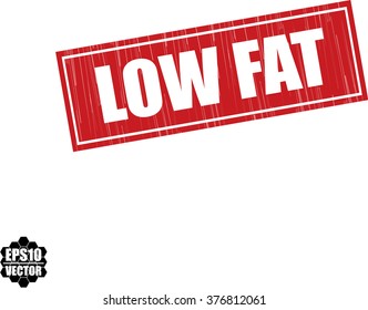 Low fat grunge rubber stamp, vector illustration