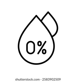 low fat icon line vector illustration design template in trendy style