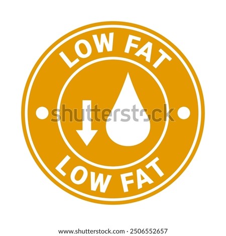 Low Fat Logo Vector Illustration