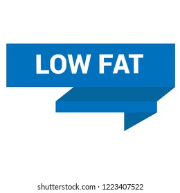 low fat sign,label. low fat speech bubble. features tag sign,banner