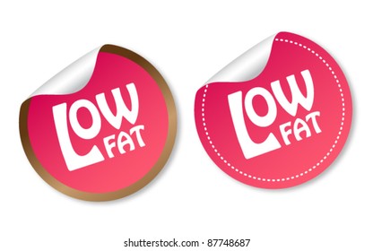 Low fat stickers