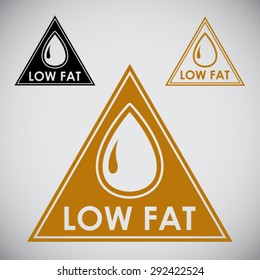 Low Fat Triangular Icon Seal