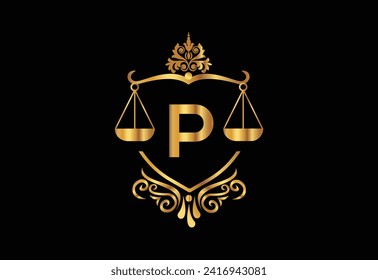 Low firm  logo with latter O vector template, Justice logo, Equality, judgement logo vector illustration