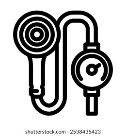 low flow water fixtures energy line icon vector. low flow water fixtures energy sign. isolated contour symbol black illustration