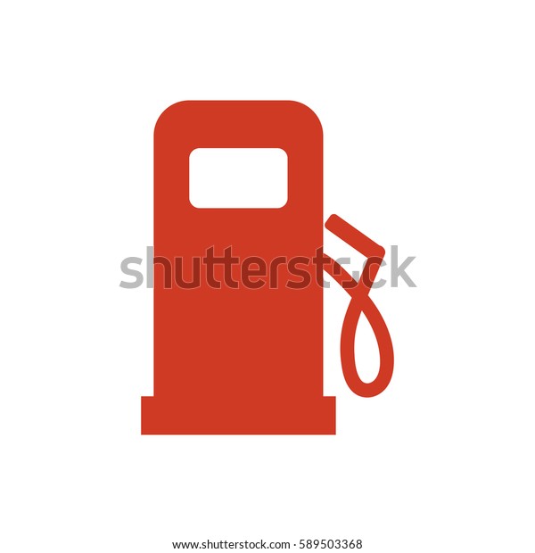 Low fuel level icon. Car dashboard icon.\
Vector illustration