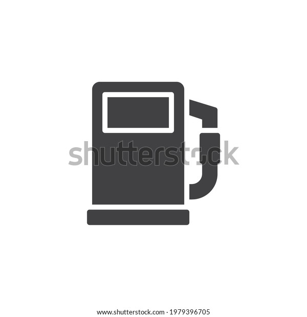 Low fuel notification vector icon. filled\
flat sign for mobile concept and web design. Car gas tank glyph\
icon. Symbol, logo illustration. Vector\
graphics