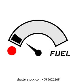 low fuel sign