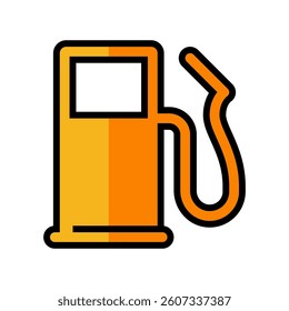 low fuel warning car driving obstacles color icon vector. low fuel warning car driving obstacles sign. isolated symbol illustration