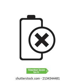 low and full battery charging icon 