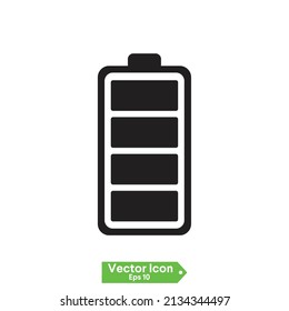 low and full battery charging icon 