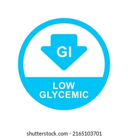 Low glycemic logo design badge