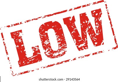 low Grungy ink stamp, vector format very easy to edit