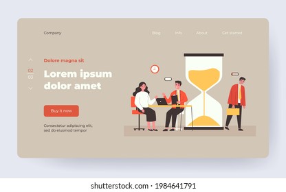 Low and high energy for work. Cheerful effective employees, exhausted worker flat vector illustration. Burnout, efficiency concept for banner, website design or landing web page