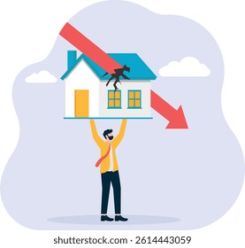 Low housing prices. Real estate prices reached a critical stage. Mortgage addiction or excessive expenses.


