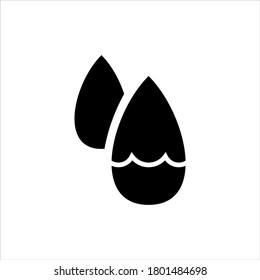 Icono de baja humedad sobre fondo blanco